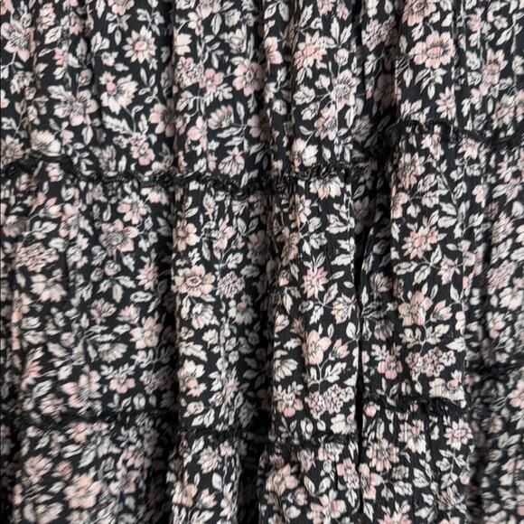 American Eagle Outfitters Black and White Tiered Mini Skirt - Picture 3 of 9